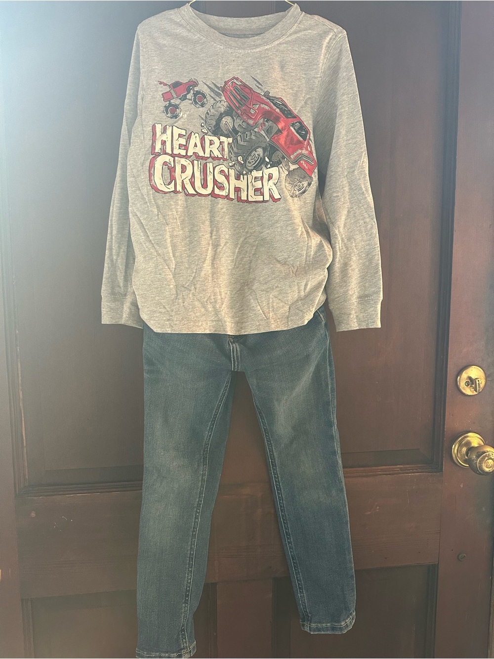 GAP Kids Jeans with Carters long sleeve shirt